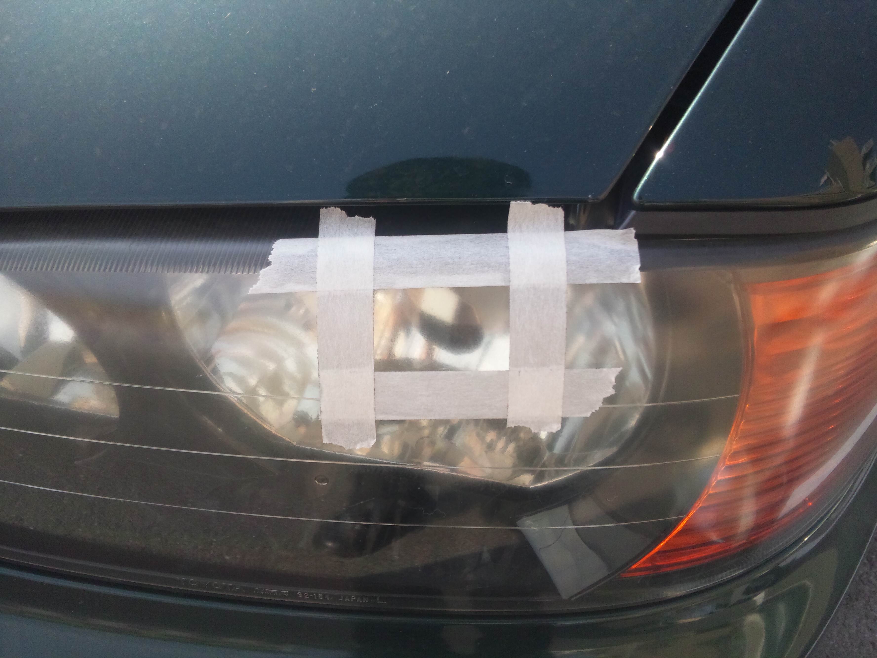 クイックスアクリル用キズリペアシステム使用後のヘッドライトにプレクサス Plexus プレクサス スタッフ ブログ