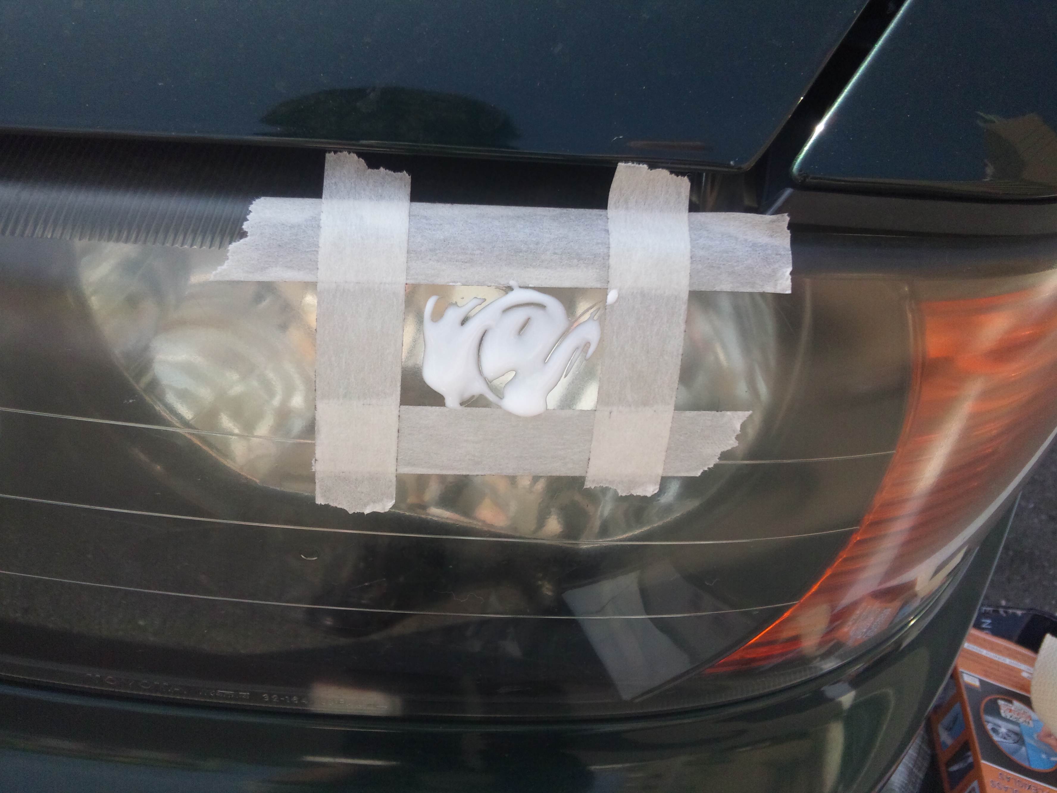 クイックスアクリル用キズリペアシステム使用後のヘッドライトにプレクサス Plexus プレクサス スタッフ ブログ